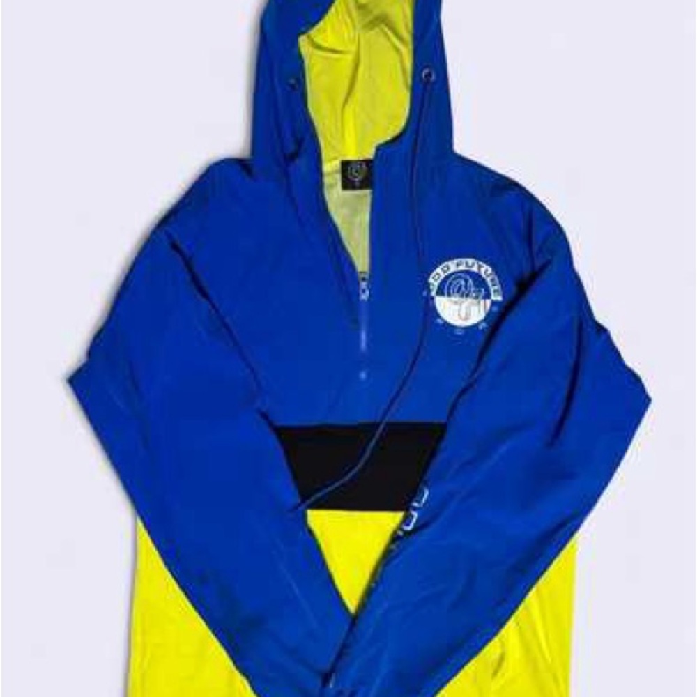 Odd Future Sport Blue and Yellow Windbreaker 90’s Y2K Style